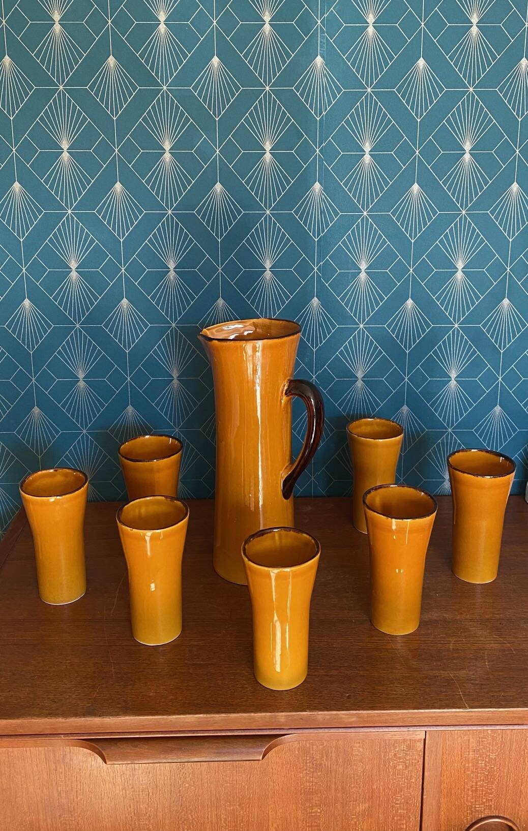 Retro Orangeade Service "Gladys" – Claude Paci (1950s/60s)