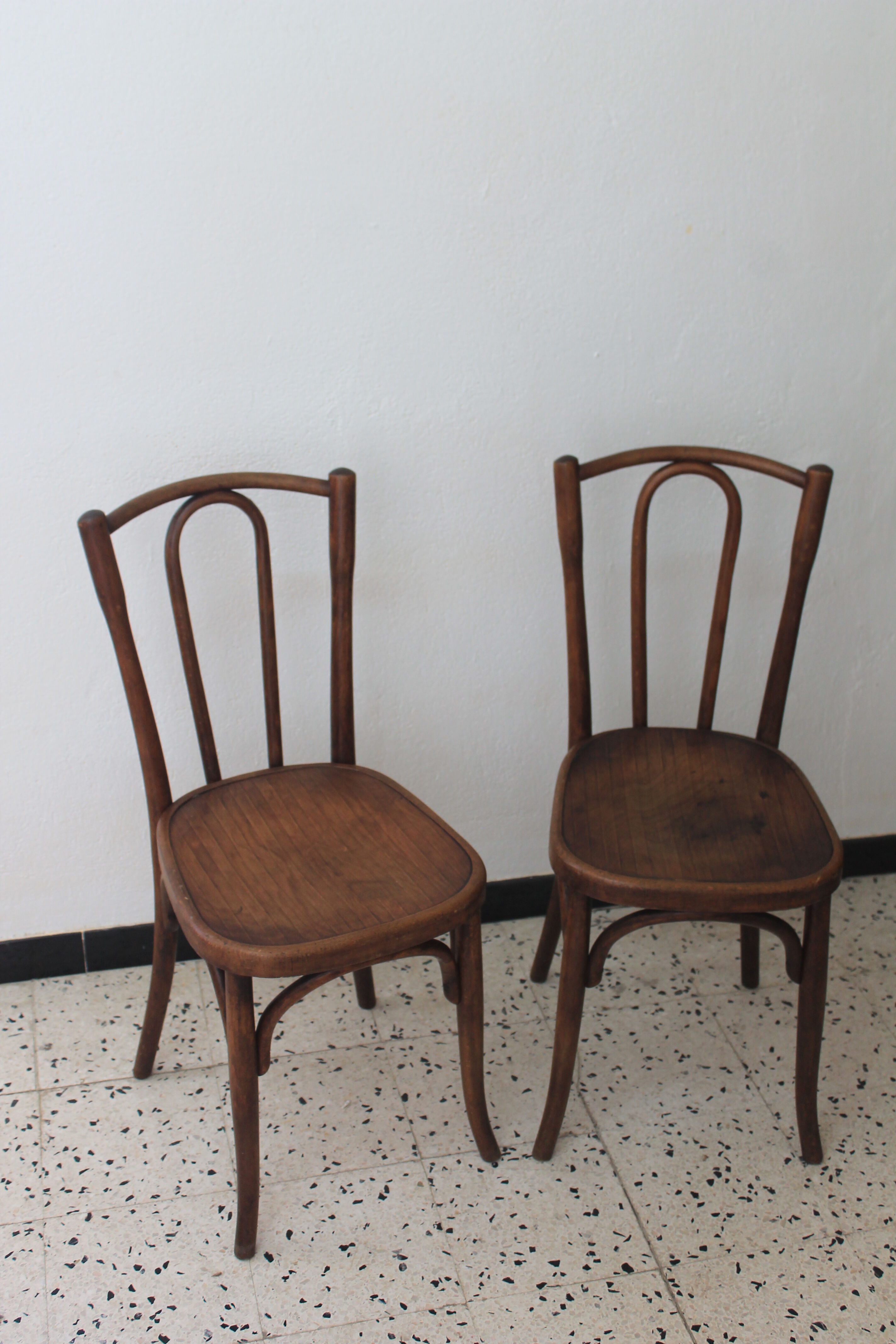 Pair of Fischel bistro chairs
