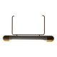 Mid-century Brass Long Pendant Light by Napako