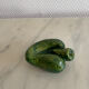 Green ceramic leaf ashtray