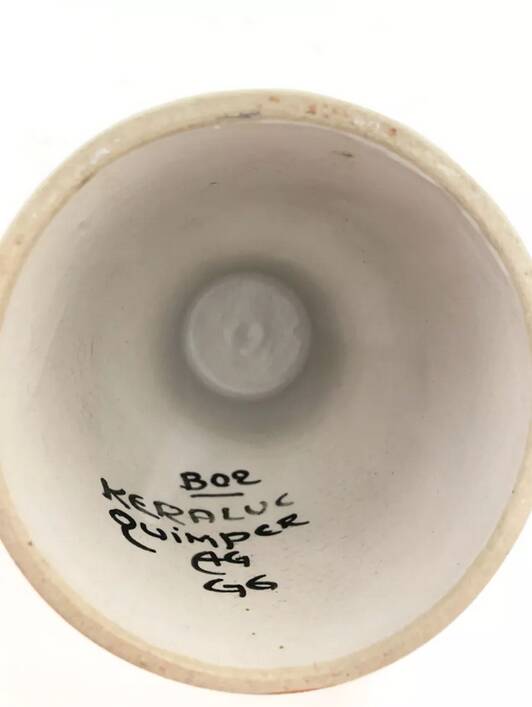 Kéraluc candlestick, Quimper, 1970