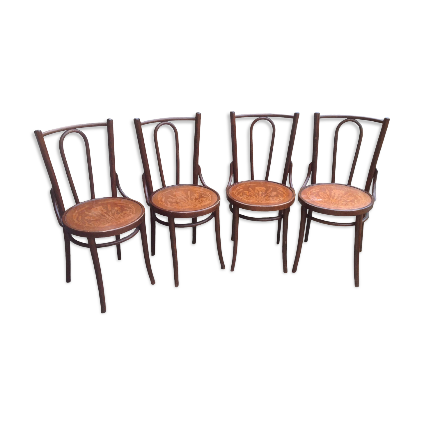 4 vintage bistro chairs