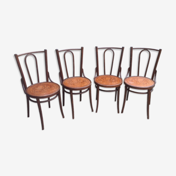 4 chaises bistrot vintage