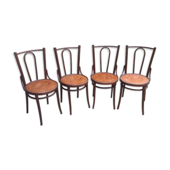 4 vintage bistro chairs