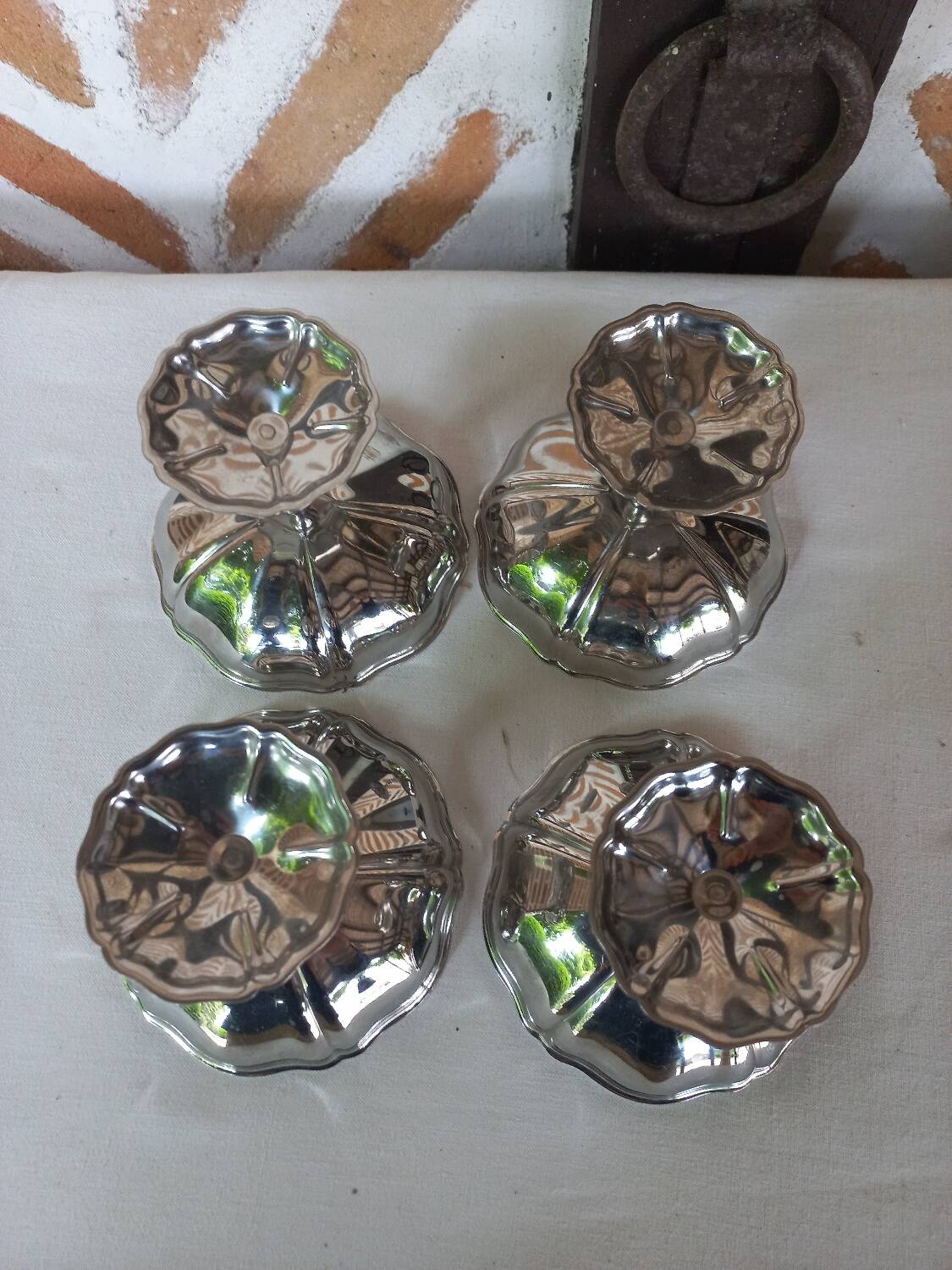 Stainless steel ice cream cups