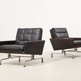 Poul Kjaerholm Early Pair of PK31 Chairs for E. Kold Christensen 1958