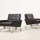 Poul Kjaerholm Early Pair of PK31 Chairs for E. Kold Christensen 1958