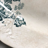 Flat oval iron earth bird and butterfly