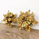 Set of two vintage golden banci firenze flower ceiling lamps small