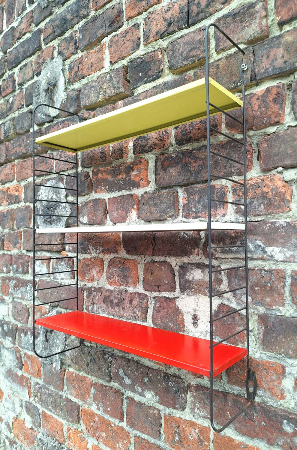 Vintage metal shelves, designer storage