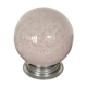 Globe plafonnier verre de Clichy moucheté rose pale