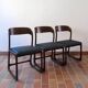 3 Baumann Bémol chairs (sledge), 1960s