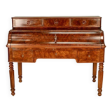 19th century walnut and burl walnut stepped desk