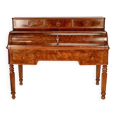 19th century walnut and burl walnut stepped desk