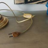 Pineapple lamp in golden brass