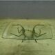 Abstract wrought iron and ice glass coffee table, Germany 1970s