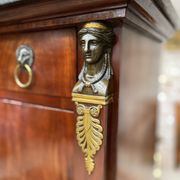 Secretary in mahogany period empire stamped pierre benoît marcion early nineteenth century
