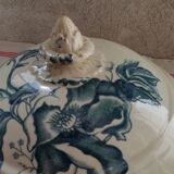 Iron earth soup tureen Faïenceries de Lyon