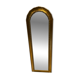 Large golden arch mirror, bevelled glass, 50/60.
