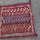 Persian Khorjin Kilim rug, hand-woven wool pouch, 75x75cm.