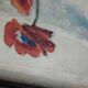 Grande huile sur toile, vase fleuri, Gustav Choley