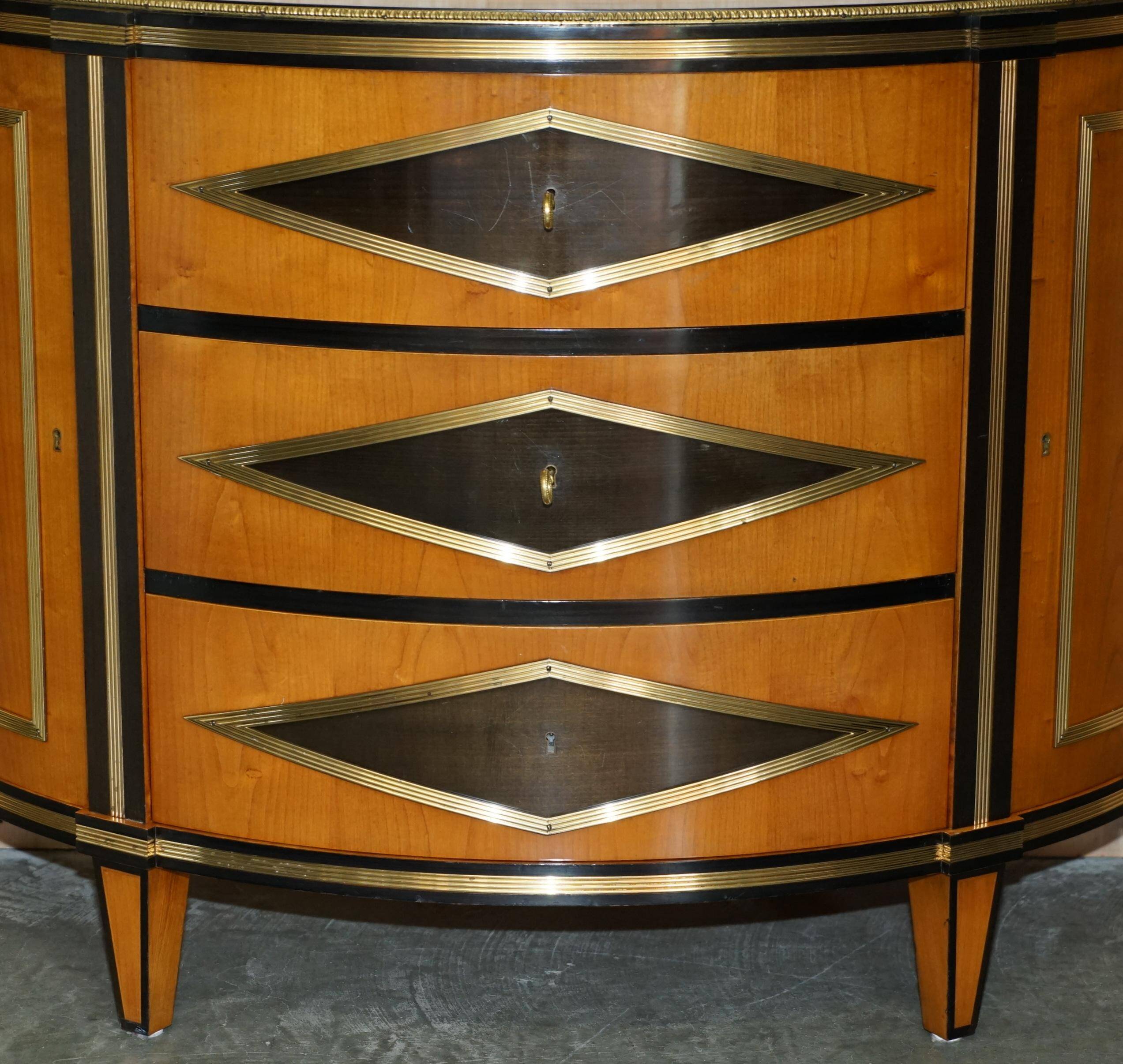 Buffet Demi-lune Satinwood & Laiton Colombo Mobili