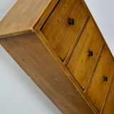 Antique dutch ochre drawer cabinet, early 20th century