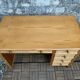 Vintage rattan and woven wicker desk 1970