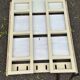 Vintage foldable wooden shelf from the 1980s.