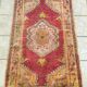 Tapis patiné orient laine fait mai 166 cm x 95 cm