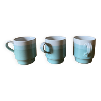 Set of 3 Finnish ceramic cups