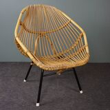 Rattan armchair by Rohé Noordwolde