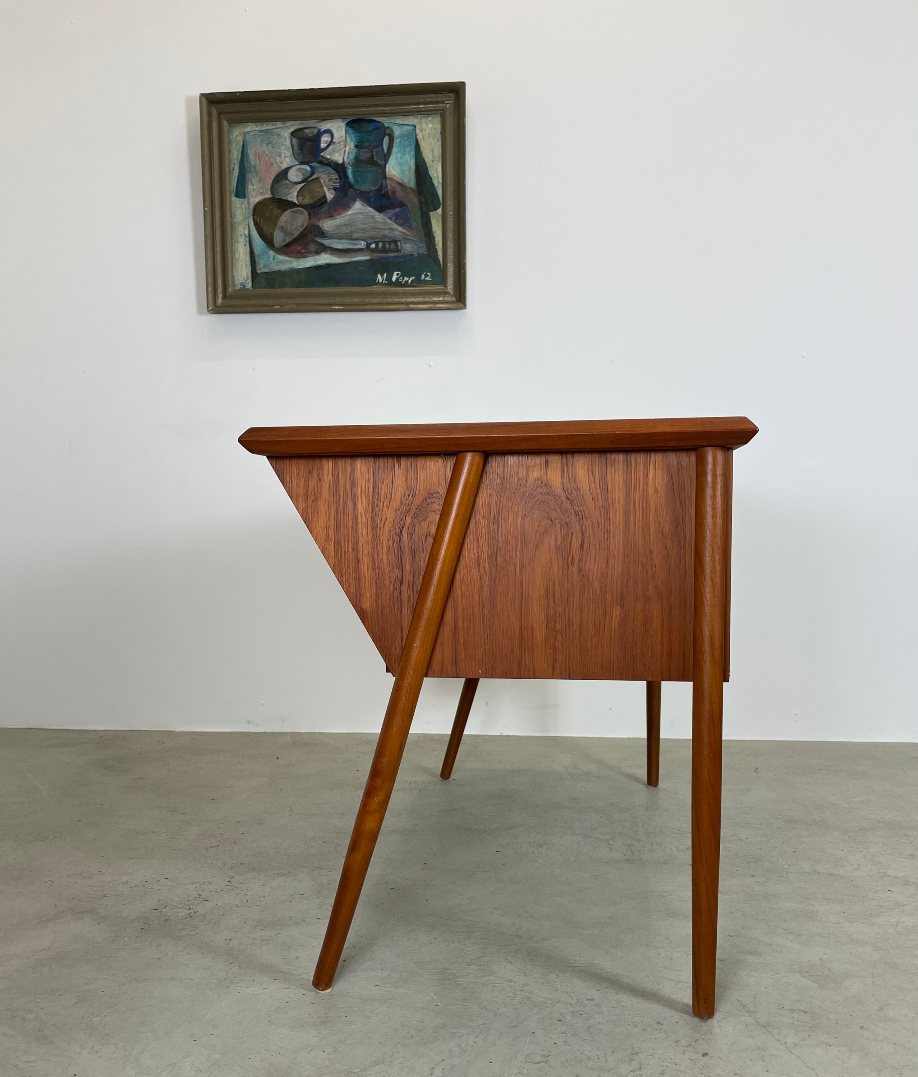 MidCentury Teak Desk by Tibergard, Denmark 1960
