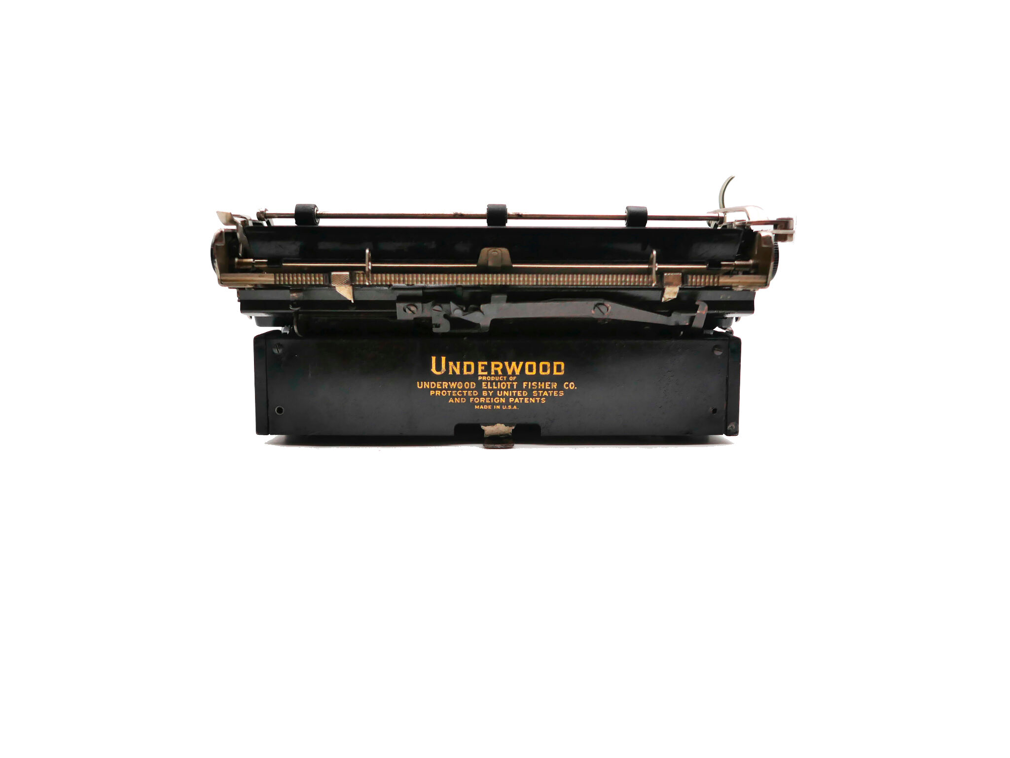 Typewriter underwood 4 bank revised new black ribbon 1933