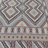 Handmade margoum rug in natural wool