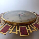 Wall clock Jaz golden brass