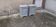 Pair of Louis Philippe style bedside tables 1 door 1 drawer gray