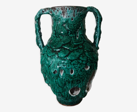 Vase Vase coulées de lave fat lava 1960 vintage
