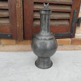 Old ewer in tin, many hallmarks - crowned eagle and others