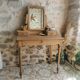 Coiffeuse Vintage en bois, entièrement restaurée