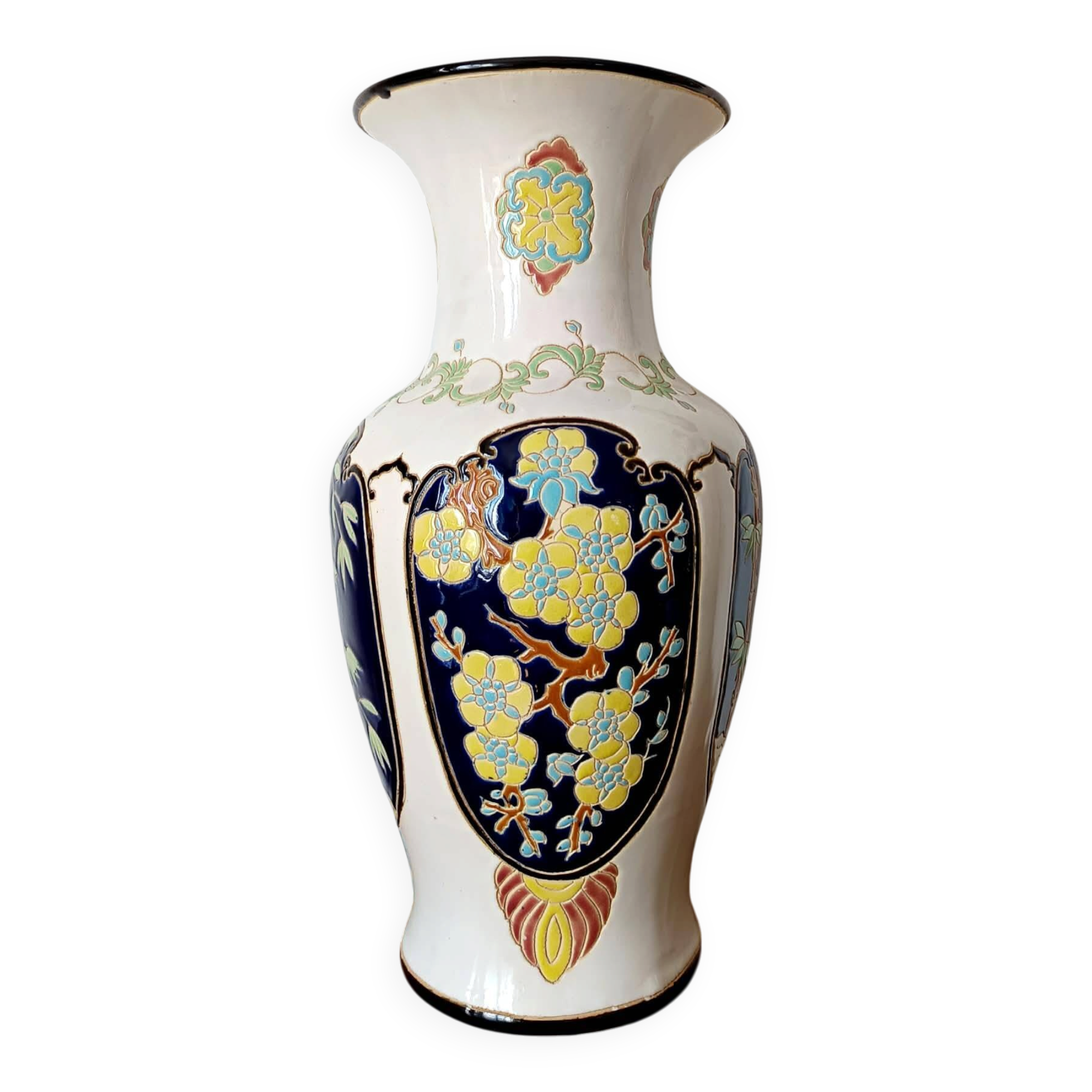 Vase en céramique japonisant