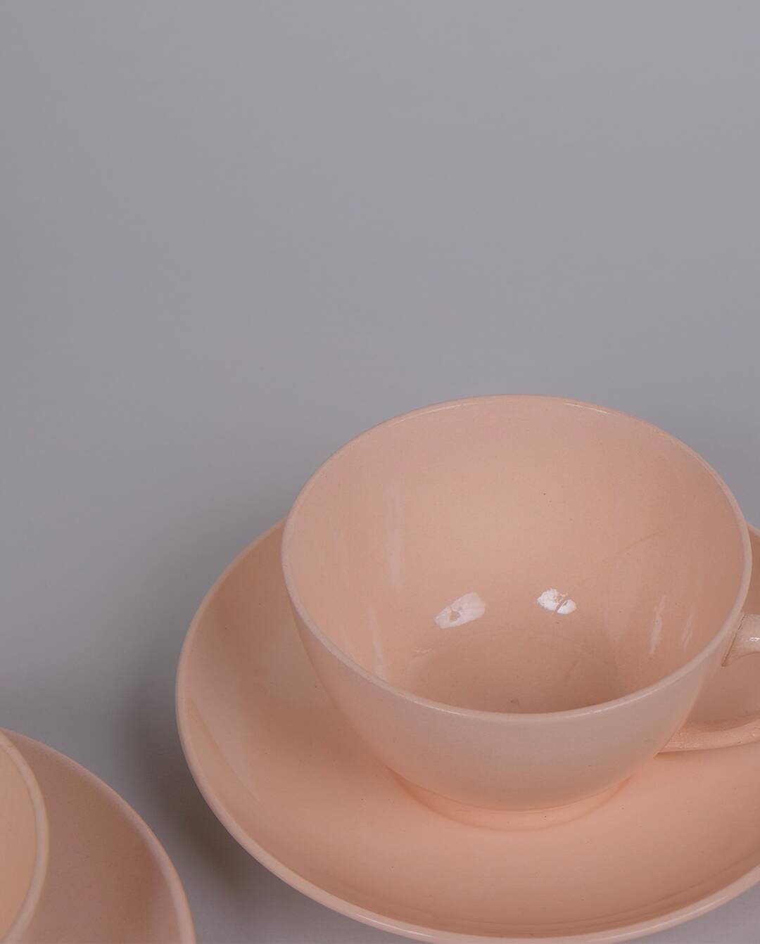 Digoin porcelain cups and saucers