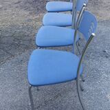 Chaises métal et chrome