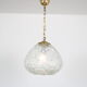 1970s pressed glass hanging lamp