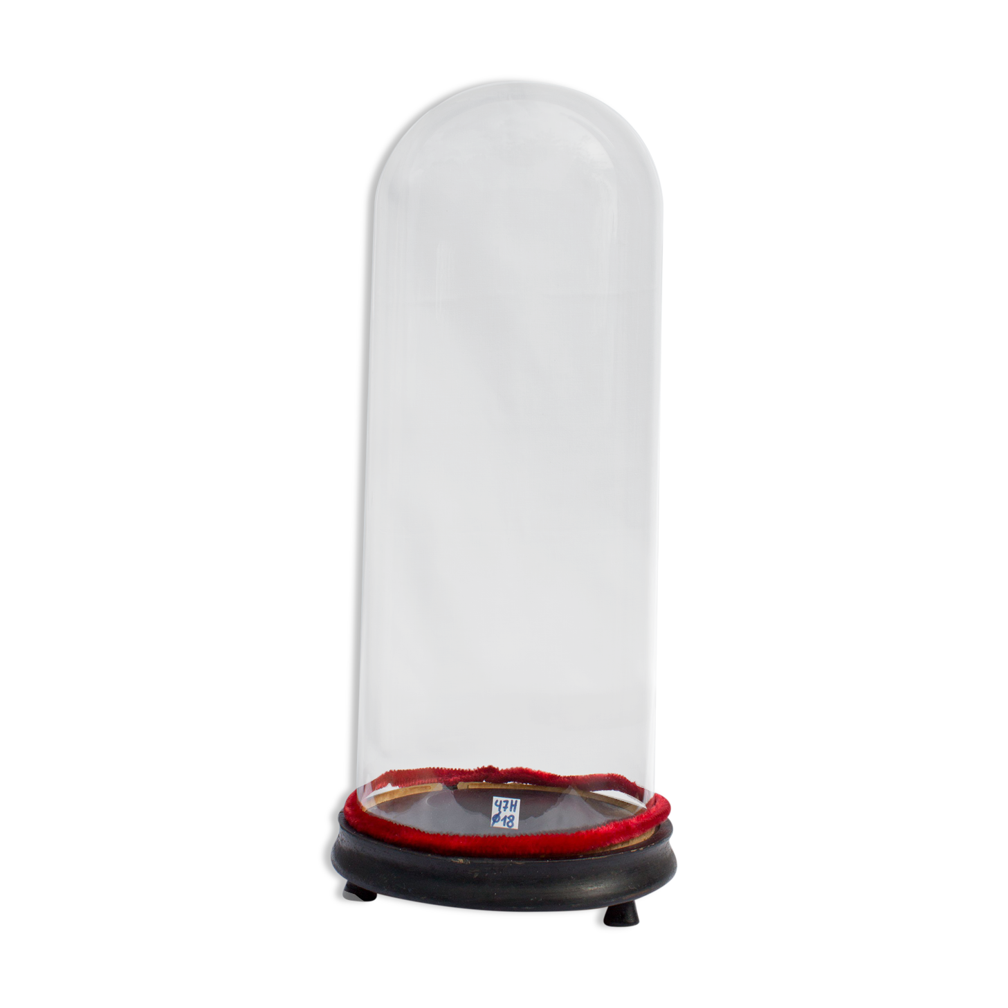 Ancient round glass globe 47 x 18 cm bridal globe