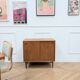 Vintage Scandinavian sideboard with sliding doors