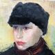 Painting 1920 "Portrait of a young man" signed E.Gasnier