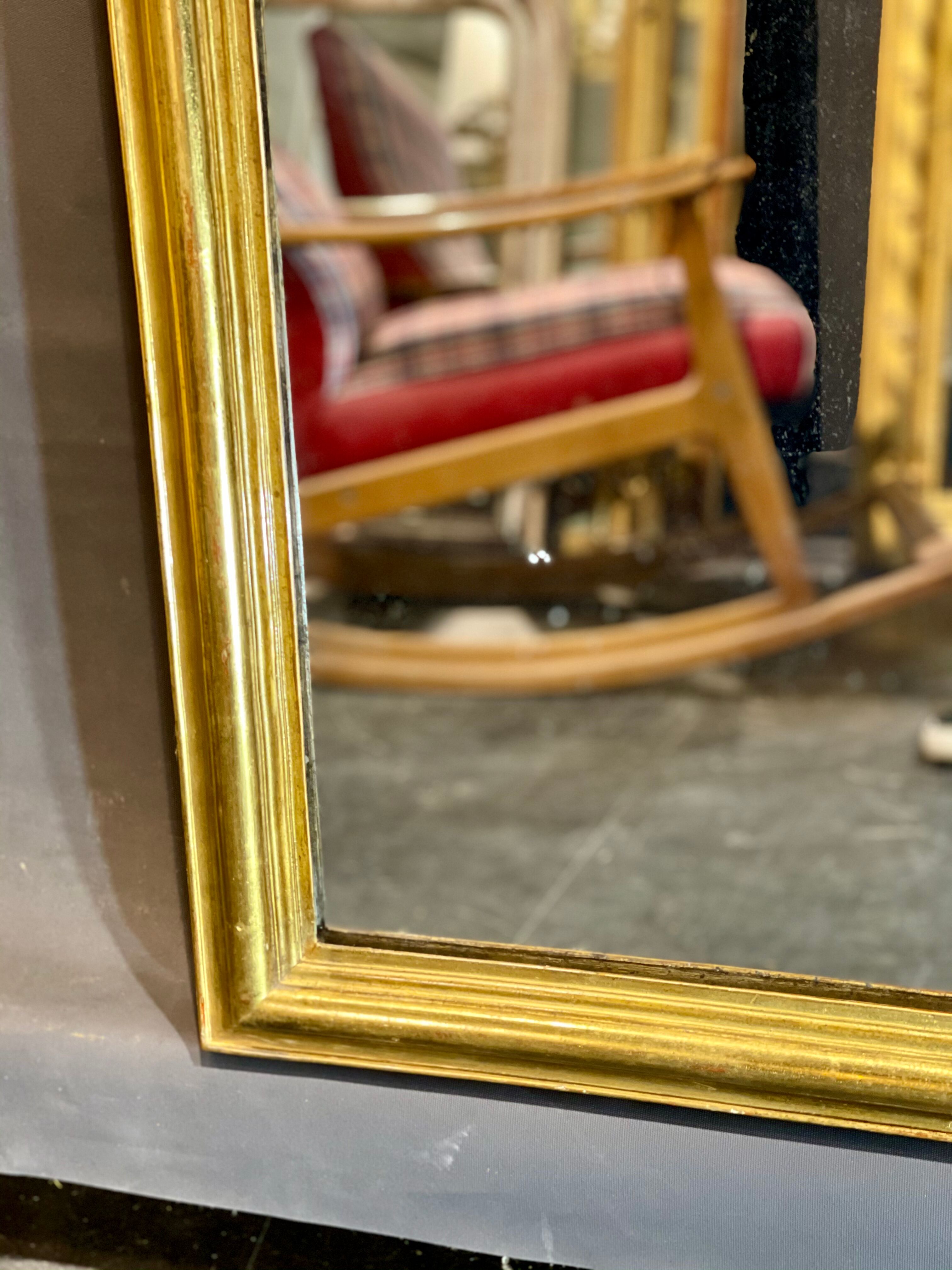 Mirror 119x98 period louis philippe 1840 gold leaf gilding