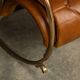 Mid 20thc british made pair of leather rocking chairs c.1950