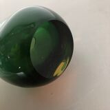 Multi-Color Heavy Two Color Murano Glass Sommerso Object Vase Bowl, Italy, 1970s